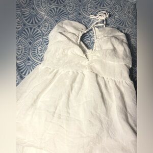 SHEIN- Elegant White Halter Dress M